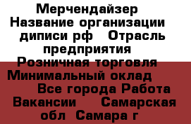 Мерчендайзер › Название организации ­ диписи.рф › Отрасль предприятия ­ Розничная торговля › Минимальный оклад ­ 25 000 - Все города Работа » Вакансии   . Самарская обл.,Самара г.